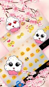 Тема для клавиатуры Sakura Blo скриншот 2