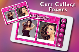 Niedlichen Collage Frames Plakat