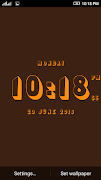 3D Digital Clock LWP اسکرین شاٹ 5