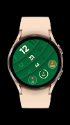 Green Curve Stylish Watch Face screenshot 6