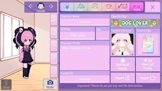 Gacha Nox penulis hantaran