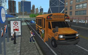 School Bus Driving Game ảnh chụp màn hình 1