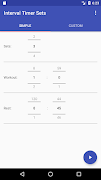 برنامه‌نما Interval Timer Sets عکس از صفحه