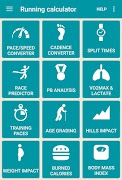 Running calculator poster