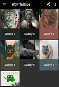 Wolf tatoeages-poster