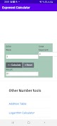 Exponent Calculator تصوير الشاشة 1
