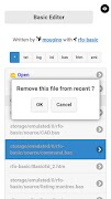 برنامه‌نما Basic Editor (no-ad, open sour عکس از صفحه