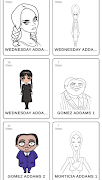 How to draw Wednesday Addams screenshot 1