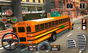 School Bus Driving Games 3D Ekran Görüntüsü 7