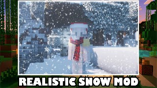 Realistic Snow Mod Minecraft Cartaz