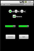 2 Schermata NXT GSensor Remote