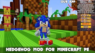 برنامه‌نما Sonic Mod 2 for Minecreaft PE عکس از صفحه