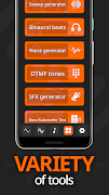2 Schermata Generatore di frequenze