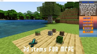 3d Items Mod for Minecraft PE اسکرین شاٹ 1