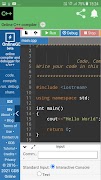 Online Cplusplus compiler 스크린샷 1