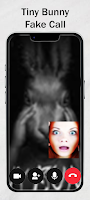 Зайчик -Bunny Tiny Fake Call screenshot 2