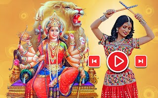 Navratri video maker songs poster