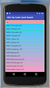 USA Zip Codes Quick Search screenshot 2