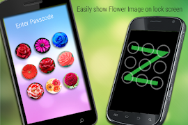 Passcode Lock Screen Blumen Screenshot 2