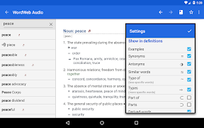 6 Schermata WordWeb Audio Dictionary