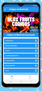 Blox Fruits Codes e Privados Screenshot 3
