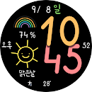 NW063한글: Digital watch face APK
