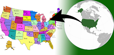 پوستر US States Map