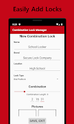 Combination Lock Manager 截图 2