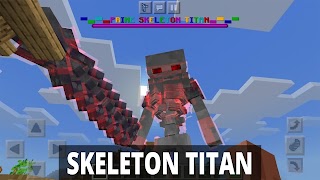 Skeleton Titan Mod Minecraft โปสเตอร์