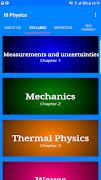 برنامه‌نما IB Physics عکس از صفحه