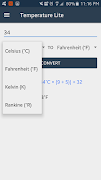 Temperature Converter Lite - Simple Easy スクリーンショット 1