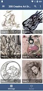 300 Creative Art Drawing Ideas captura de pantalla 4