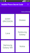 Mobile Phone Secret Codes Free 스크린샷 1