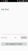 برنامه‌نما Text Widget Maker عکس از صفحه