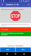 New York DMV practice test screenshot 2
