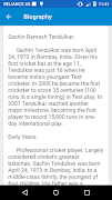 Sachin Tendulkar(Biography) screenshot 2