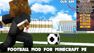 Football Mod in Minecraft MCPE تصوير الشاشة 1
