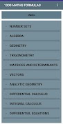 1300 Maths Formulae Cartaz