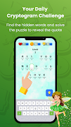 Cryptogram Letters Word Puzzle screenshot 1