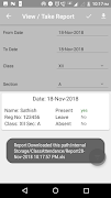 7 Schermata Class Attendance