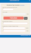 Poster Gestational Age Calculator