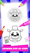 five coloring nightsmare Affiche