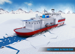Arctic Ice Breaker Cruise Ship Driving Simulator اسکرین شاٹ 1