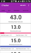 Leave Tracker screenshot 1