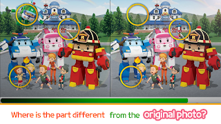 Robocar poli: Find Difference imagem de tela 2