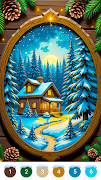 برنامه‌نما Winter Snow Color by Numbers عکس از صفحه