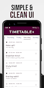 TimeTable+ : Study Planner App скриншот 1
