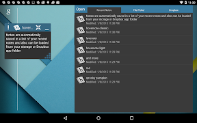 برنامه‌نما hovernote عکس از صفحه