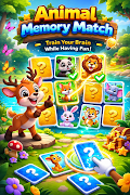 Animals Memory Match Kids स्क्रीनशॉट 3