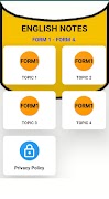 ENGLISH NOTES الملصق